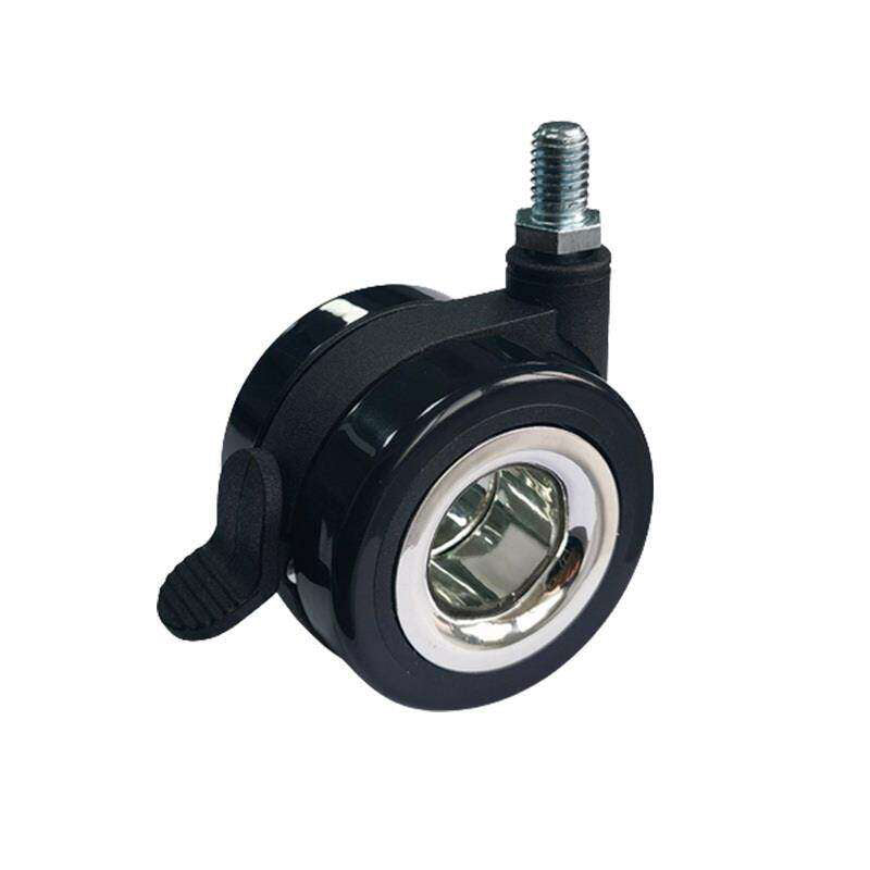 2.5 Inch Heavy Duty Silent Hollow Caster Wheel m8 with Brake for Furniture, Medical Equipment & Office Chair