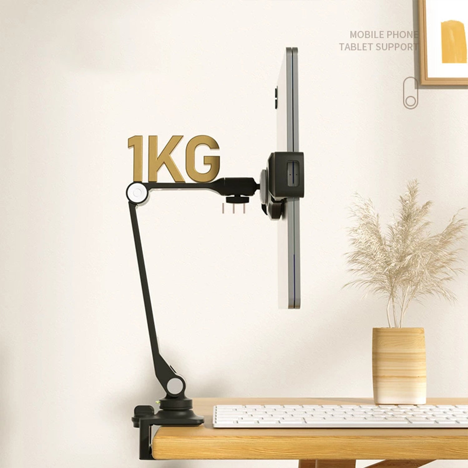 Clamp-On Quick-Release Tablet & Phone Stand LD-205B