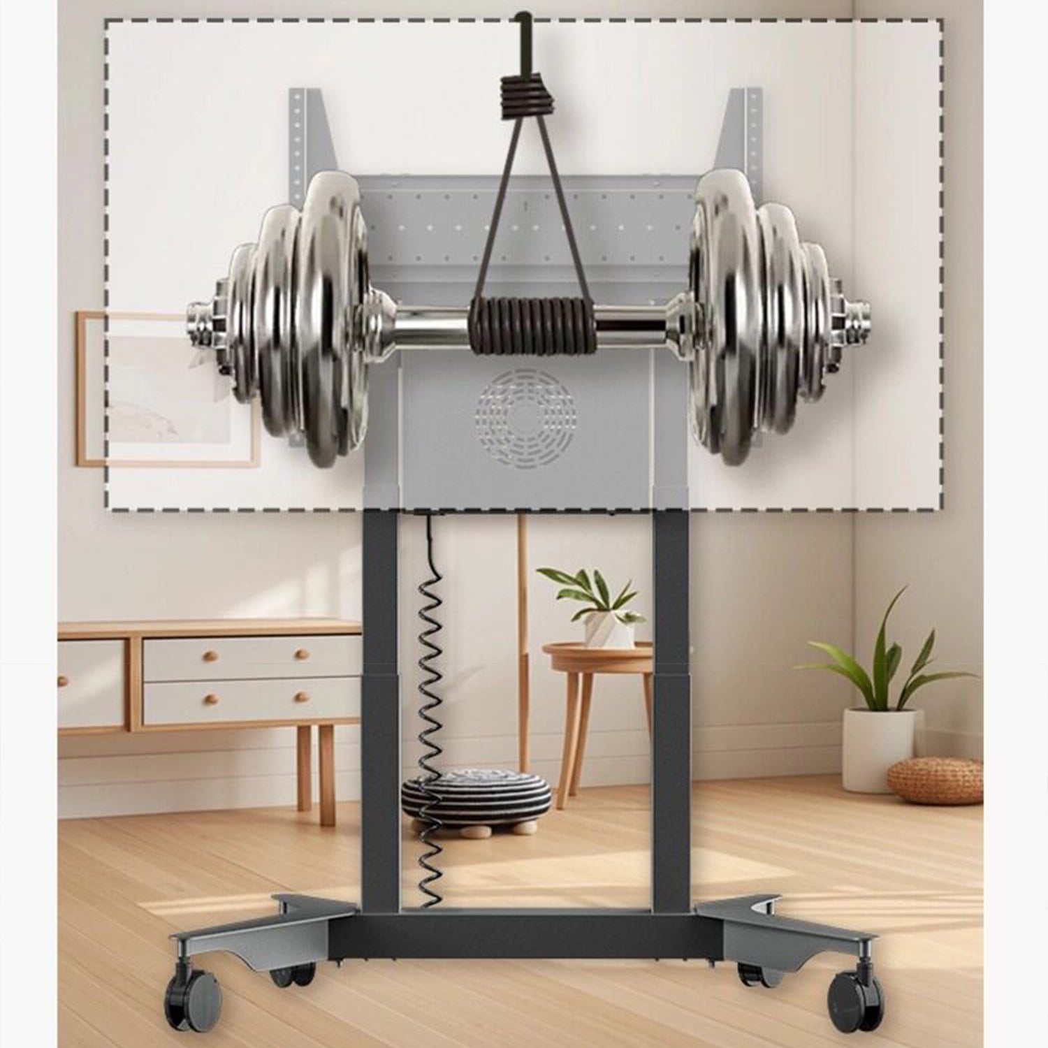 Electric Height Adjustable Presentation Easel Stand Mount Bracket TW150 Black