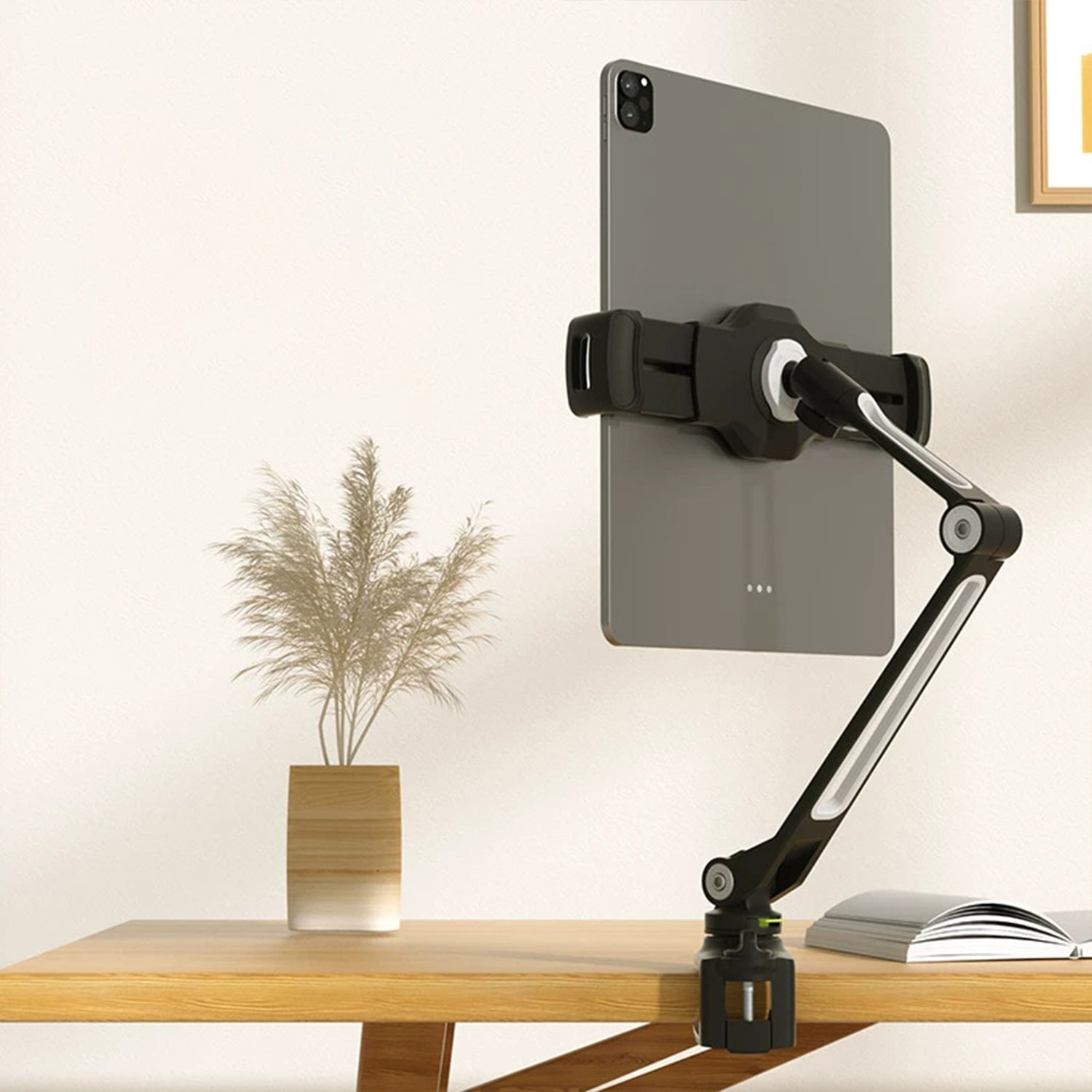 Clamp-On Quick-Release Tablet & Phone Stand LD-205B
