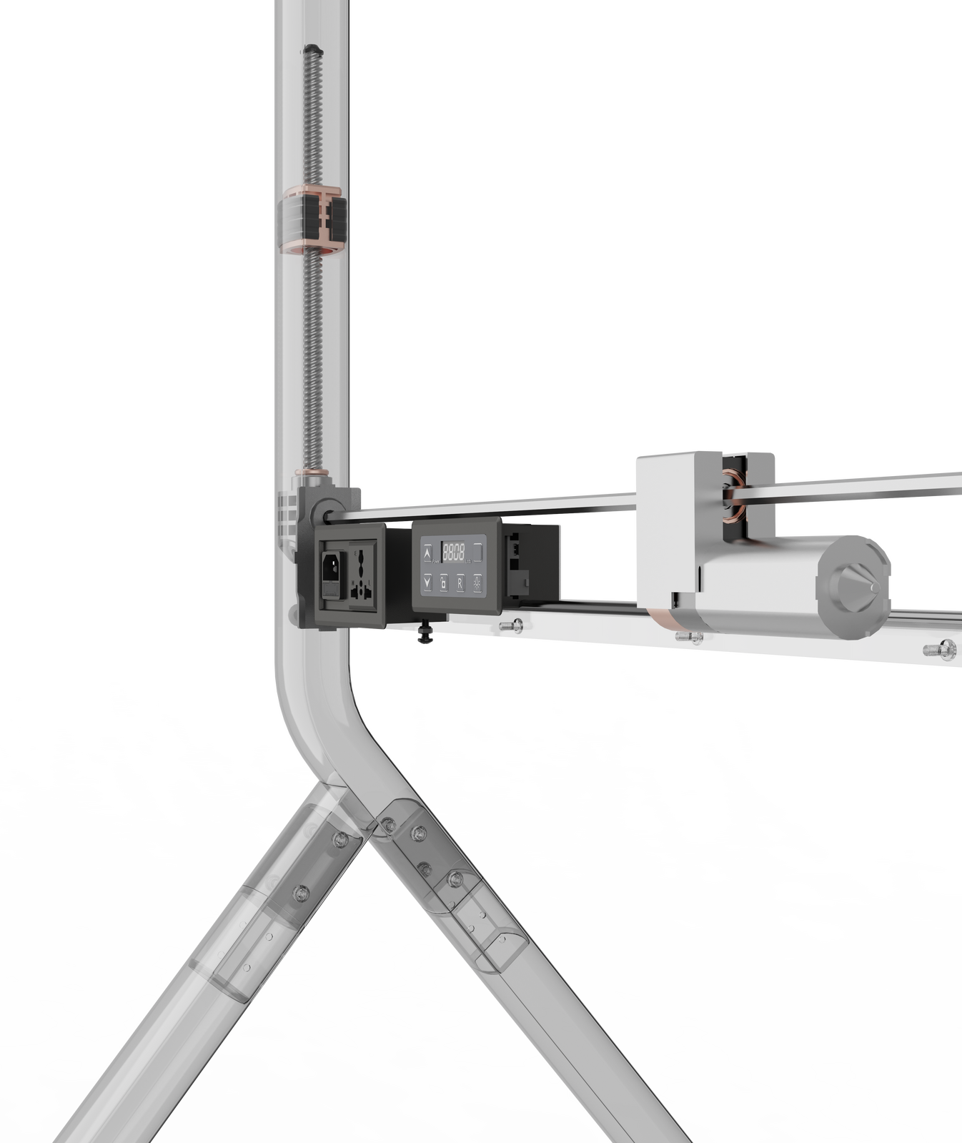 Heavy Duty Large Screen Elevator Electric TV Mount Trolley for 75-90 inch Screens P220