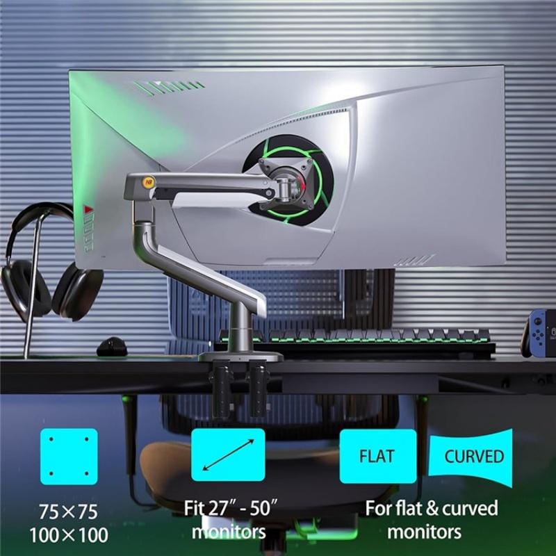 Flat Ultrawide Curved Screen Bracket Gaming Monitor Arm VESA Mount A5