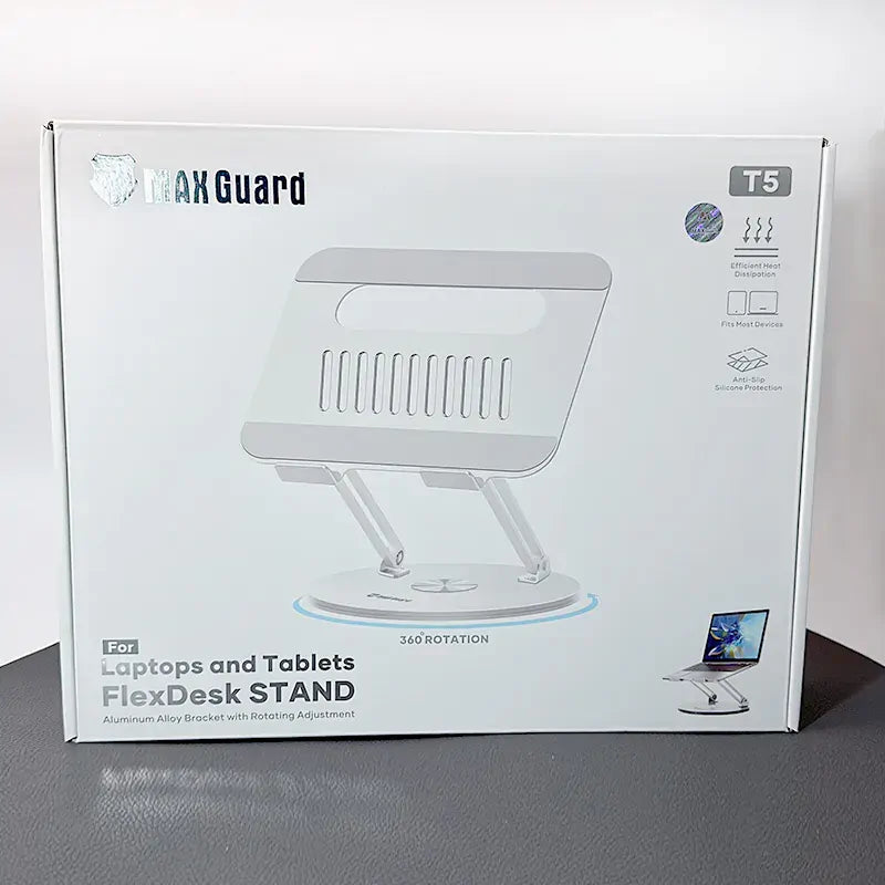360 Rotating Aluminum Laptop & Tablet Stand T5
