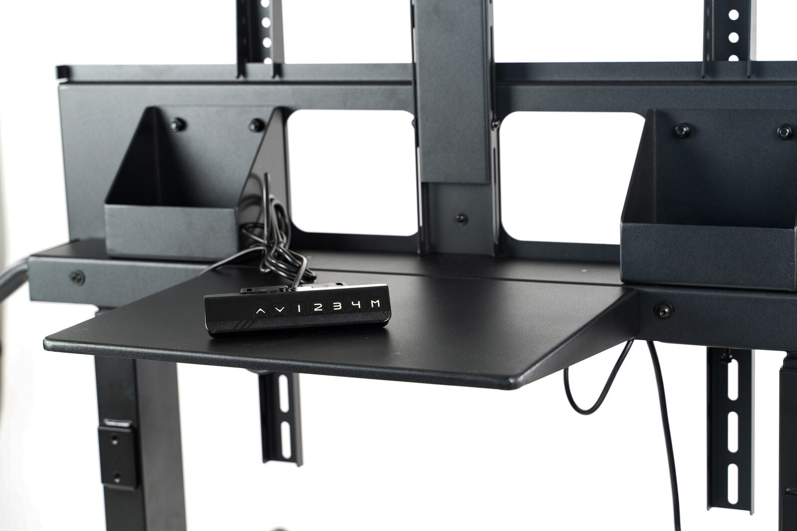 TW50-Xrta Tall Electric Vertical Lift Touch Screen Mount in Black