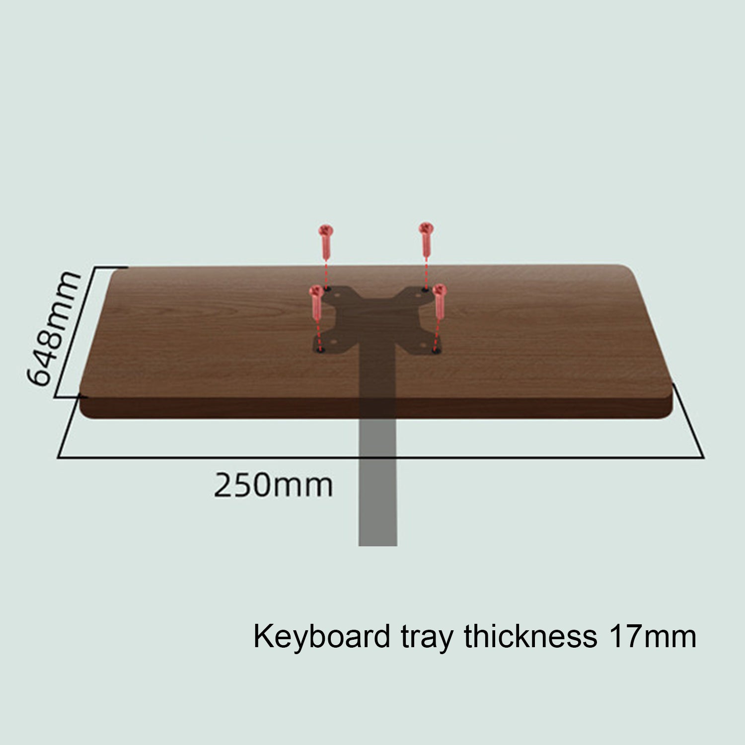 Dualhold wall mount for screen and keyboard