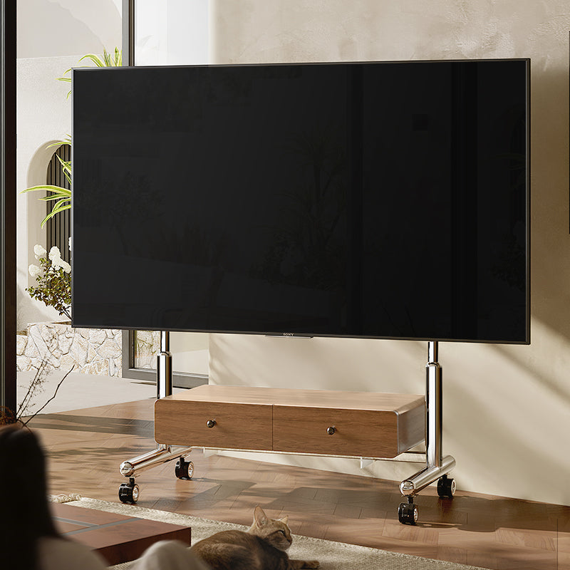 Aura Canvas Pro Mobile Tv Trolley Stand Mount Bracket 32-90" Art-Infused Display