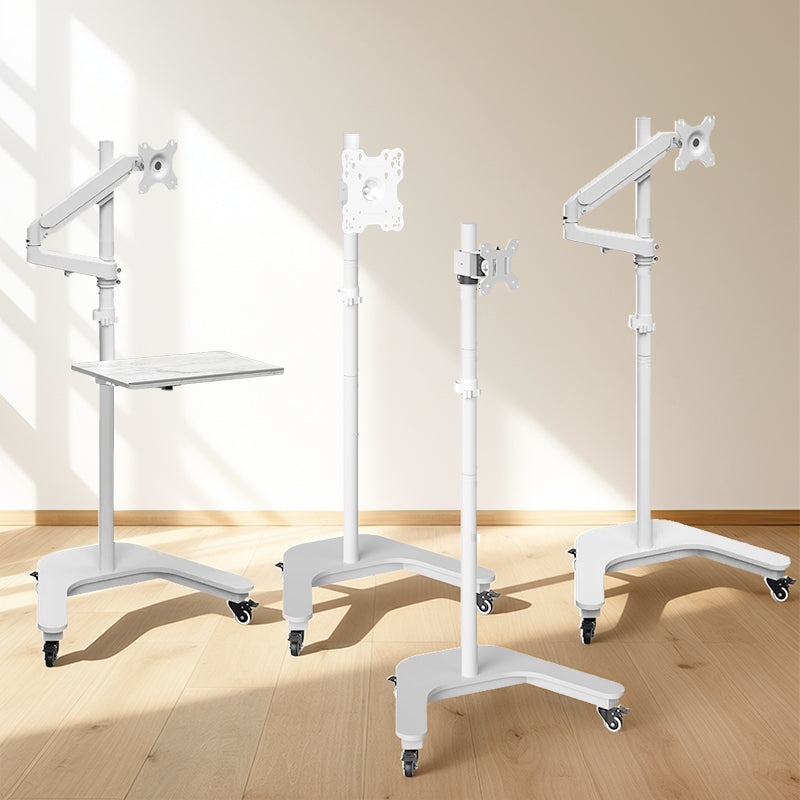 SteelView Mobile Tv Monitor floor stand Mount Bracket Cart rotating 10 to 34 inch