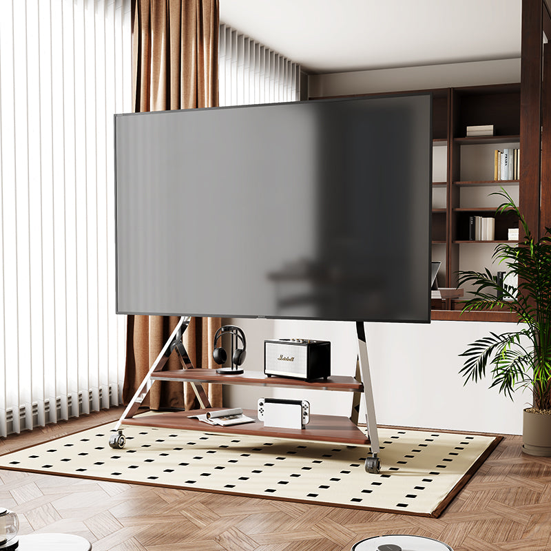 Large Tower Art Mobile TV Stand Trolley Mount Bracket with Storage 50-100 inch