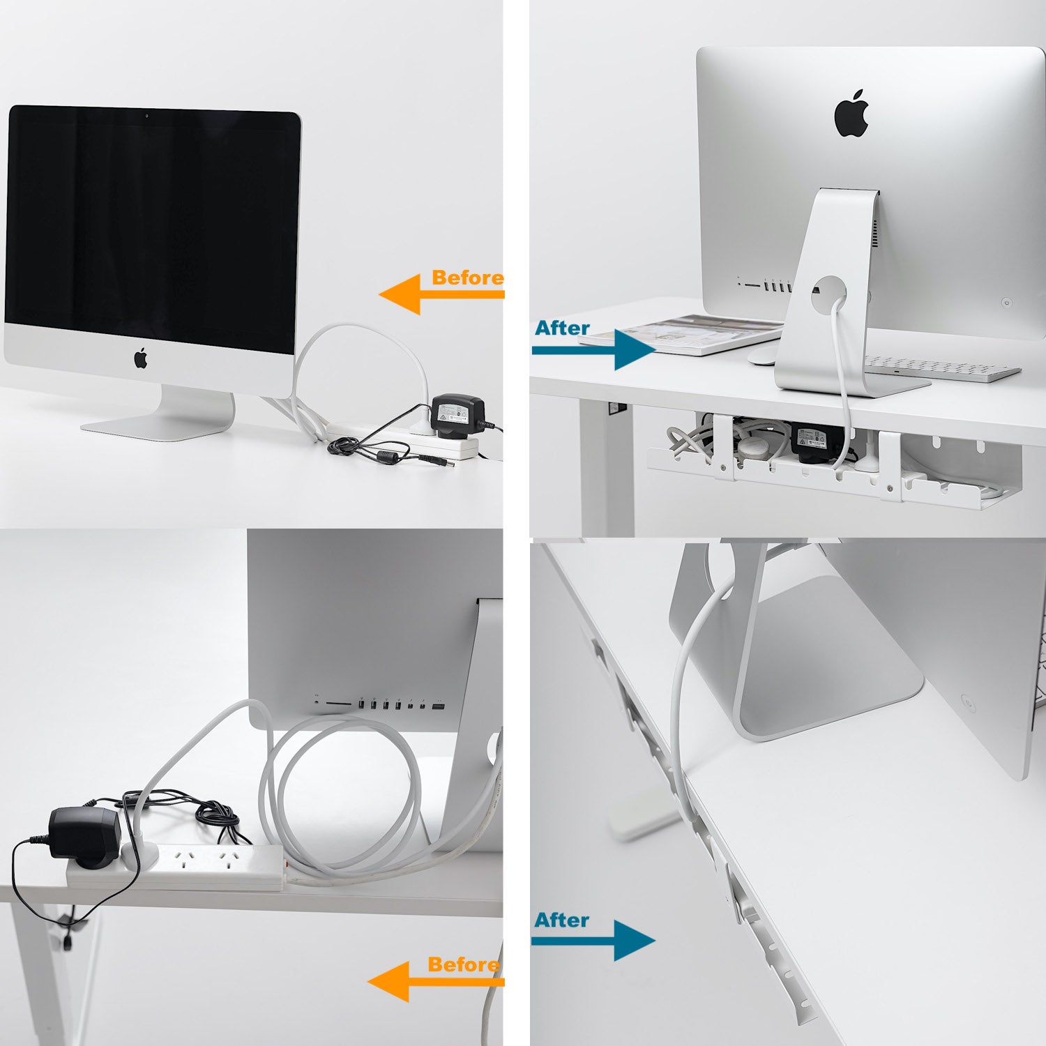 GKU Under Table Cable Management Basket Tray