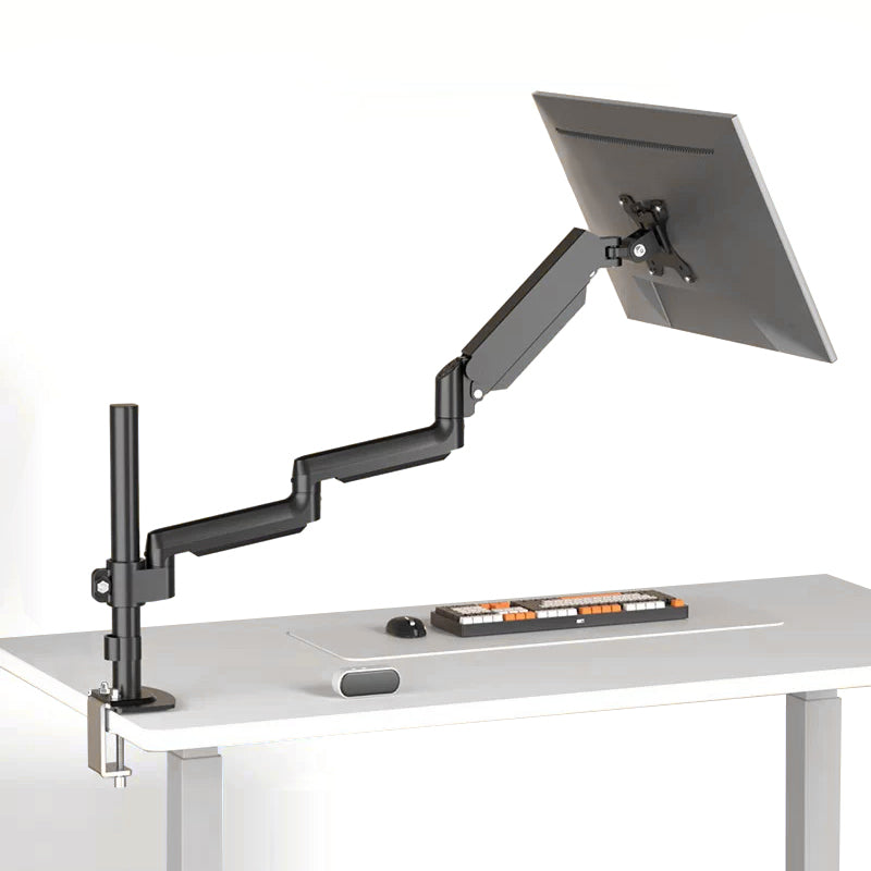 Extra Long Single Monitor Gas Spring Desk Mount Arm Full Motion Adjustable Stand 785mm