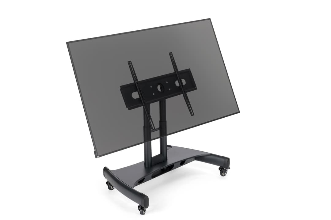 Steel TV Mobile Cart Reduced Height Tilting mobile Touch Screen Stand - MC50