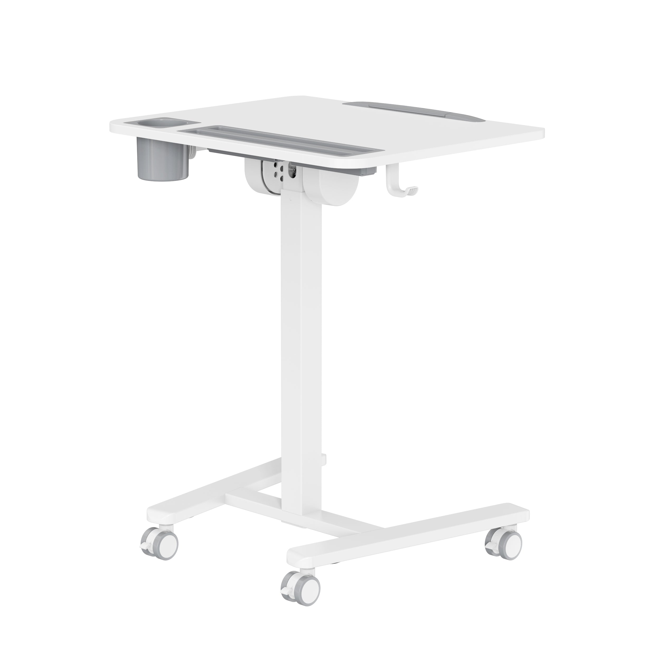 GKU Tiltable Height Adjustable Mobile Sit Stand Desk 700x500mm F047-FA122