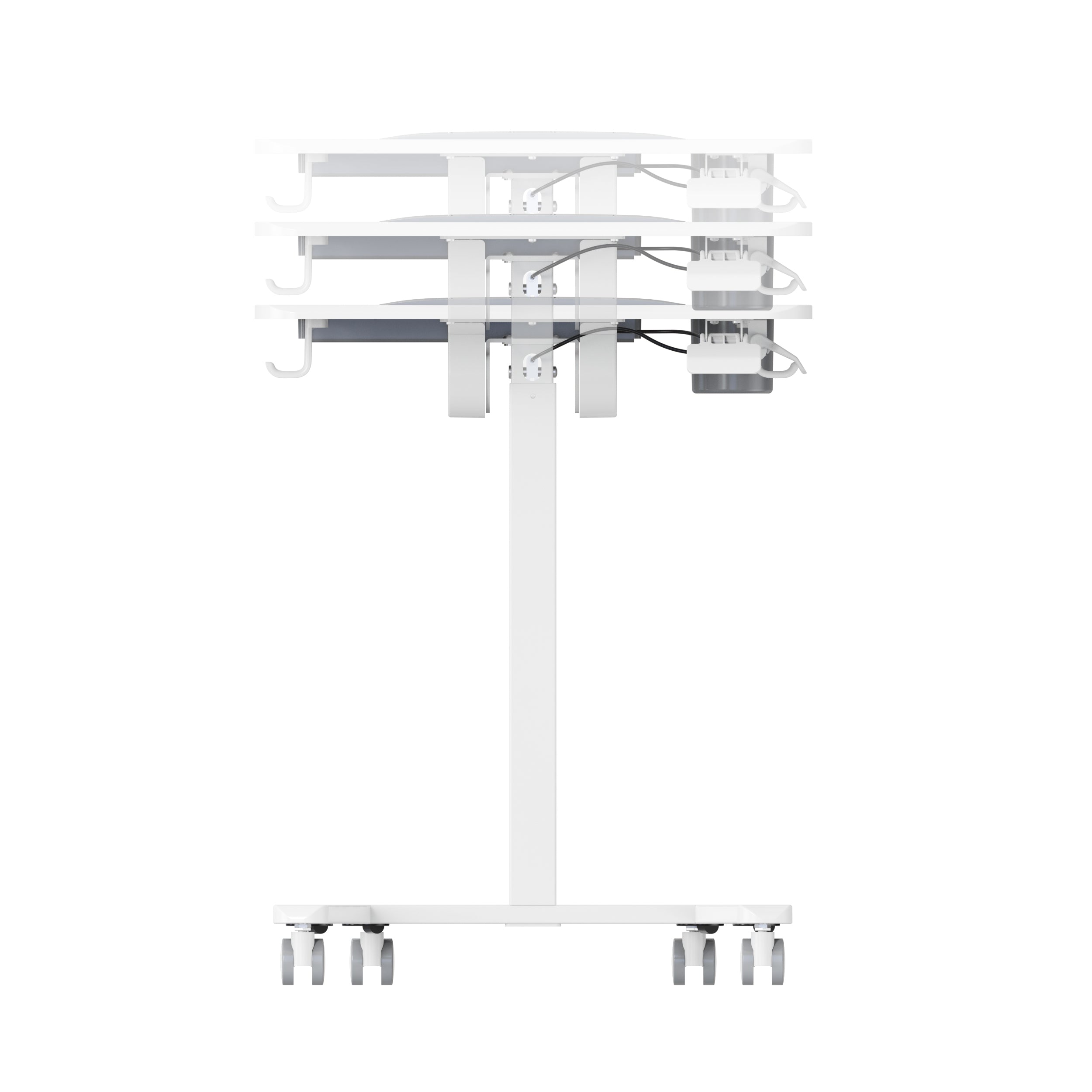 GKU Tiltable Height Adjustable Mobile Sit Stand Desk 700x500mm F047-FA122