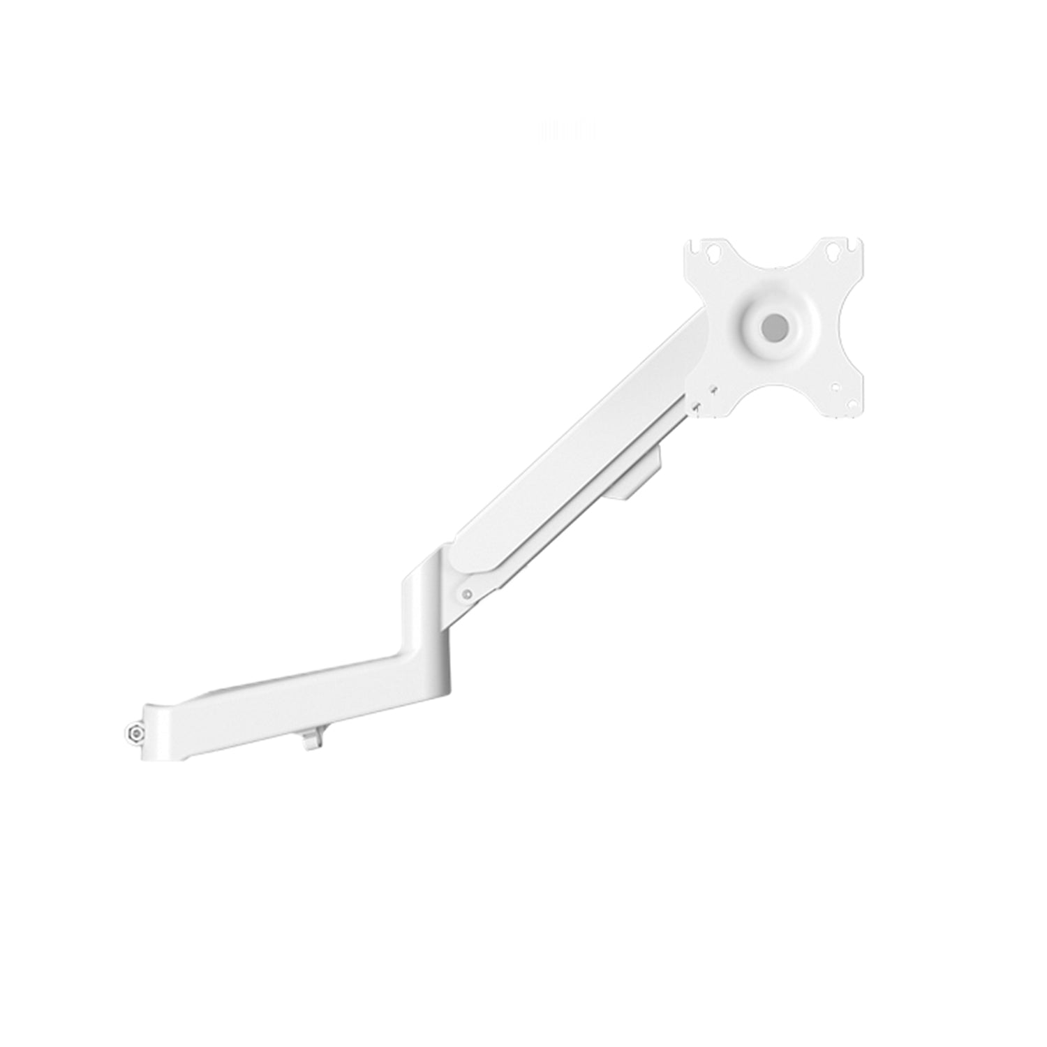 TV Monitor floor mobile stand Mount Bracket white marble base Gas Arm Shelf