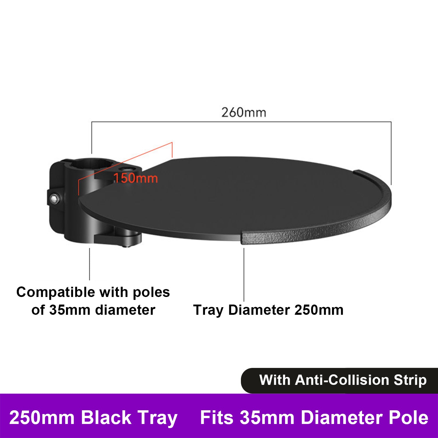 TV Monitor floor mobile stand Mount Bracket black marble base Gas Arm Shelf