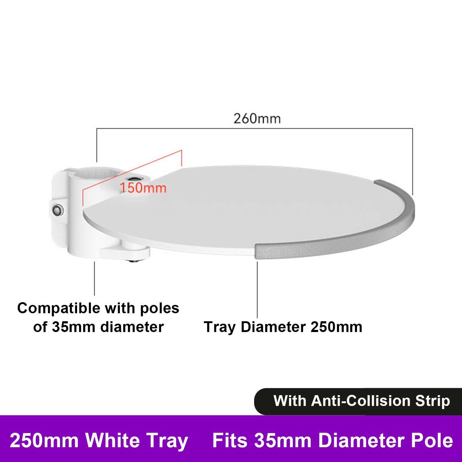 TV Monitor floor mobile stand Mount Bracket white marble base Gas Arm Shelf
