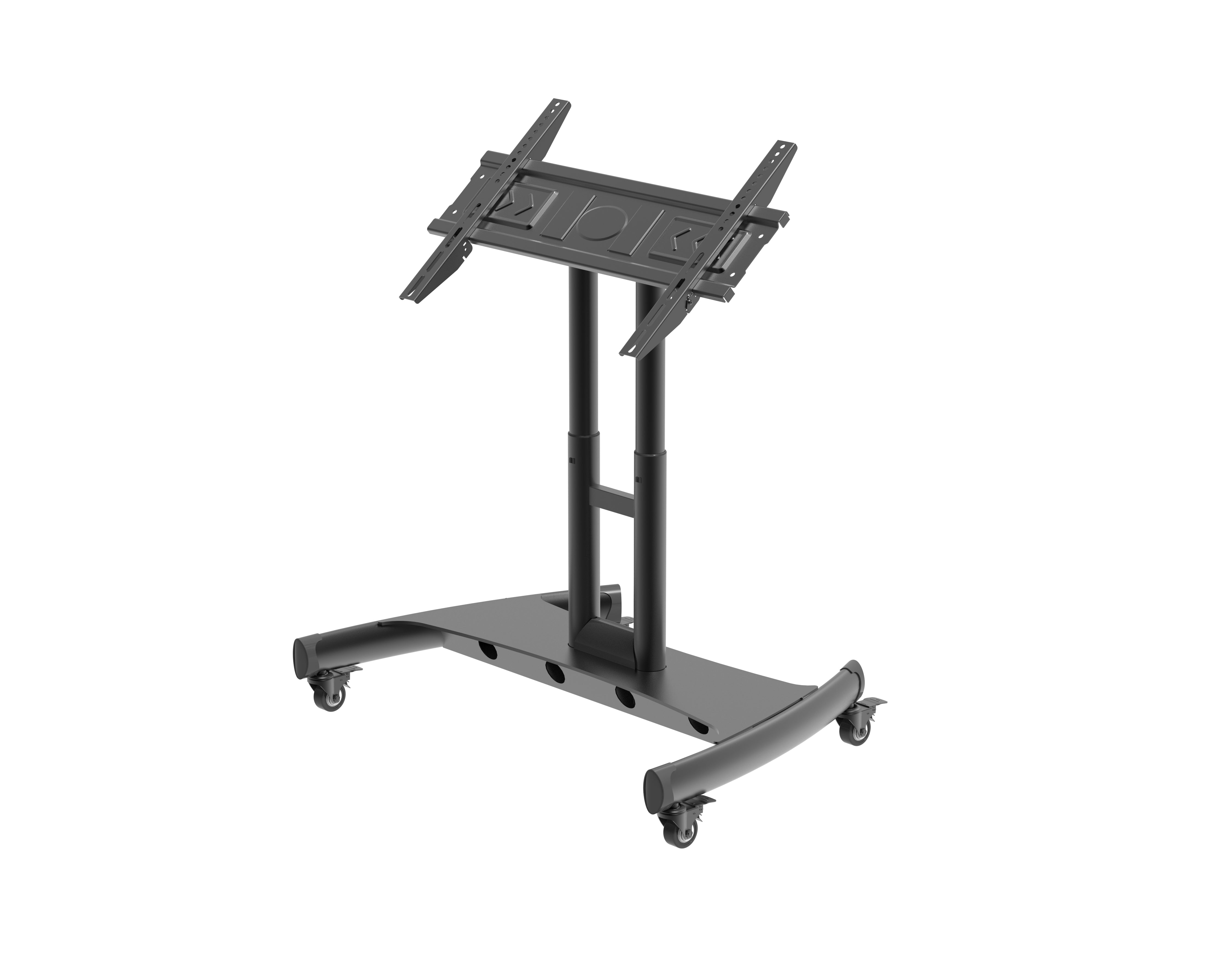 Steel TV Mobile Cart Reduced Height Tilting mobile Touch Screen Stand - T104xs