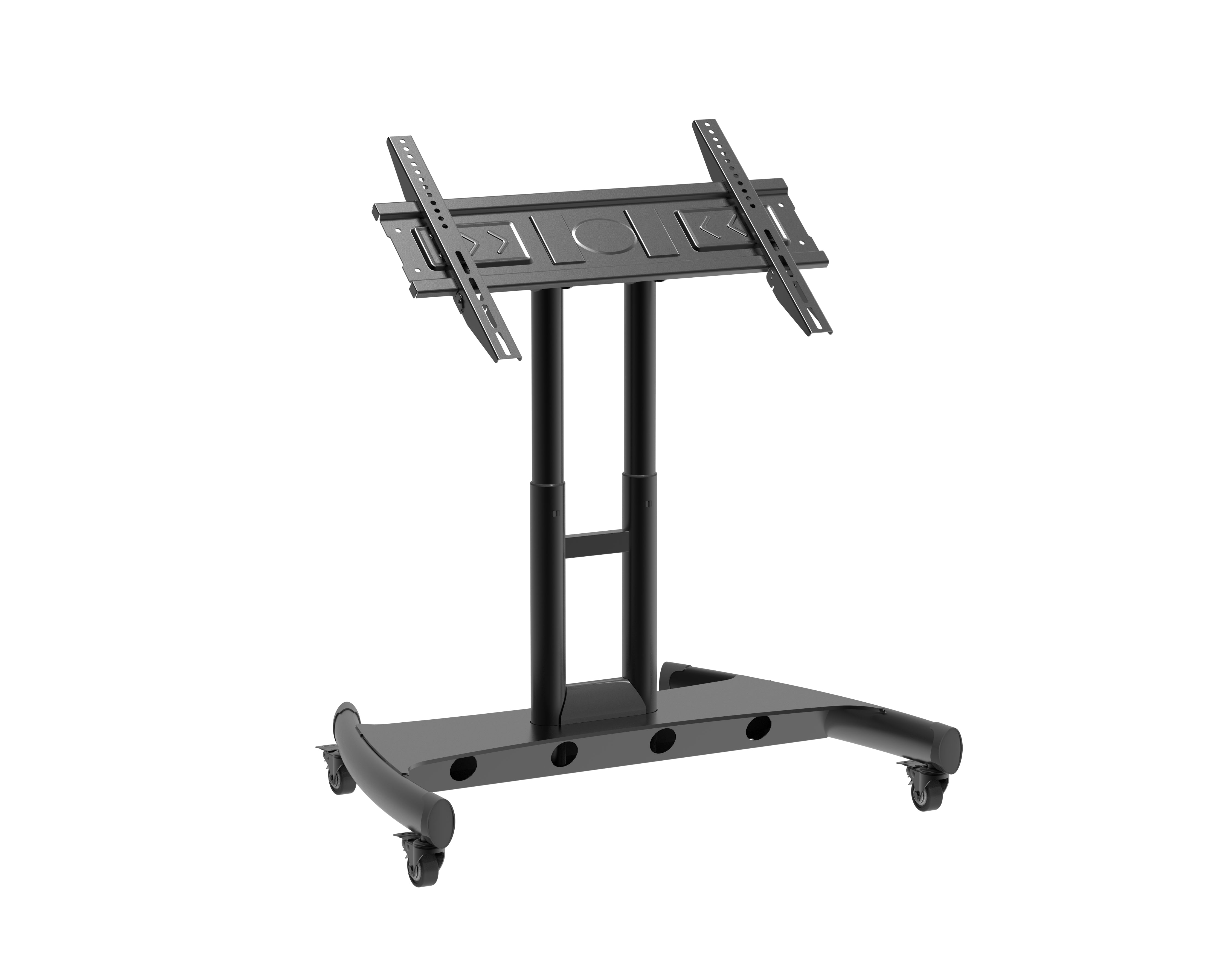 Steel TV Mobile Cart Reduced Height Tilting mobile Touch Screen Stand - T104xs