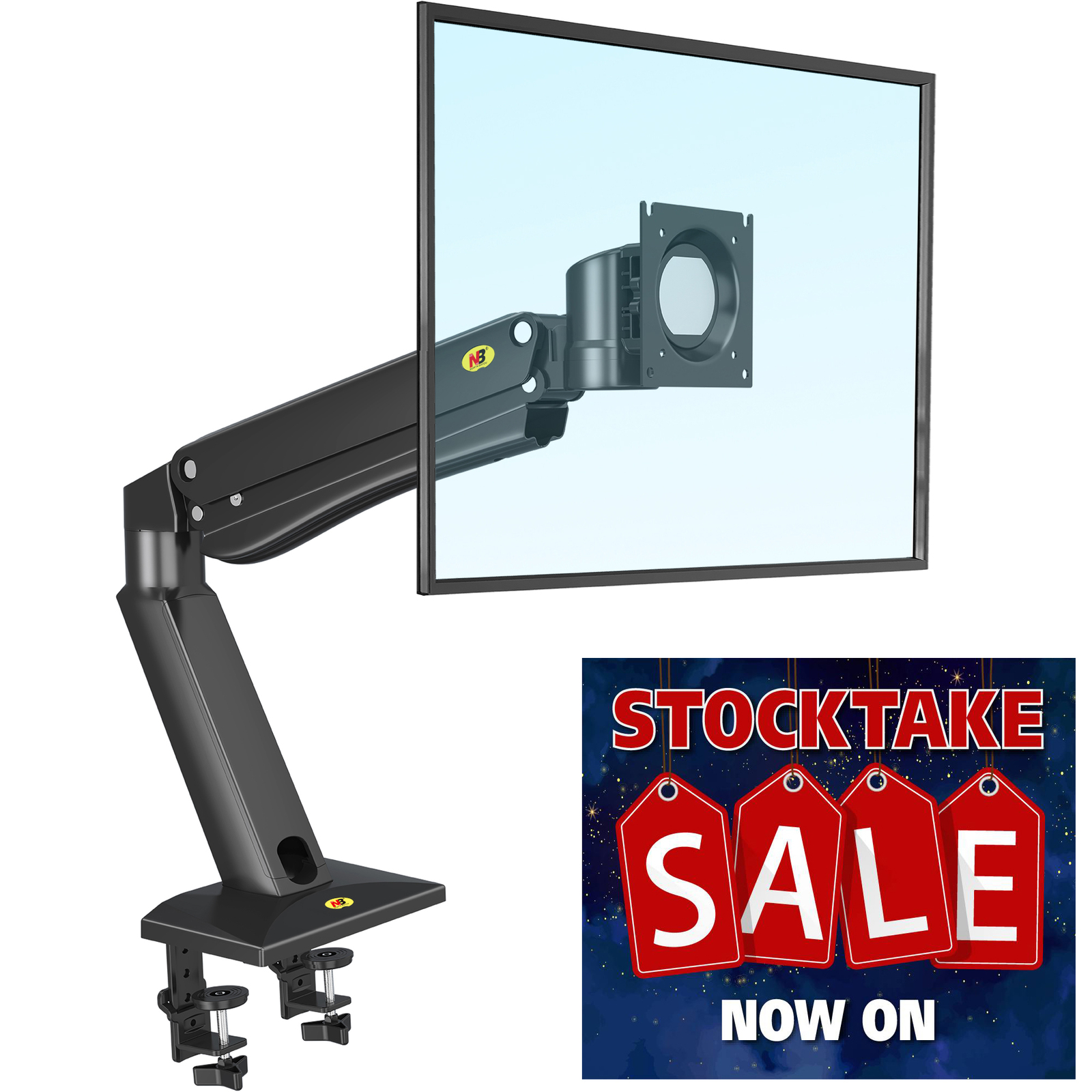 Heavy Duty Wall Mounted Monitor Arm