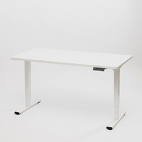 Electric Standing Desk for professionals - GKU Prolift 1400mmx700mm white desk white frame
