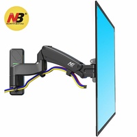 Fits 40" - 50" F450 Gas Strut Wall Mount - Black