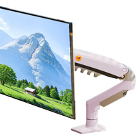 NEW Upgraded Model F80 XJ - Gas Strut Desktop Monitor Mount 2-9kg PINK