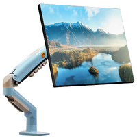 NEW Upgraded Model F80 XM - Gas Strut Desktop Monitor Mount 2-9kg Blue