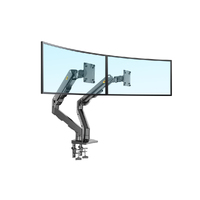 NEW North Bayou G55 16kg Load per arm Dual Monitor Spring Balanced HD 5-16kg per arm for monitors up to 34" Full Motion Black