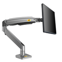 Gas Strut monitor mount Model G70 for 22"-35" monitors 2-12kg Gunmetal Grey