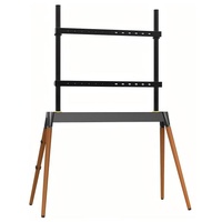 55"-86" Studio TV Floor Stand with Beech Wood Leg