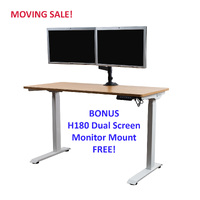 Flexi-Desk HA-119 Electric Sit/Stand Beech top Desk