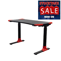 Flexi-Desk HA-119E Electric Sit/Stand Gaming Desk Carbon Fibre finish
