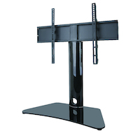 Premium Tabletop TV Stand with Swivel and Height Adjustment - MT301 Black