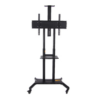 Heavy Duty Universal Mobile Steel TV Stand MTS181 TV Cart - Black