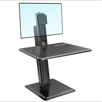 North Bayou S80 Single Monitor Integrated Sit Stand Workstations, Fit 17”-32” Screen with Load Capacity 2-9kg