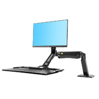 New NB40 Sit Stand Desk Mount NB40 2-15kg - Black
