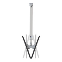 Heavy Duty Back to Back VESA TV Ceiling Mount - Silver up to 56kg