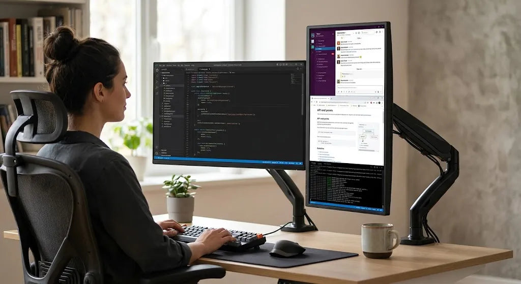 vertical monitor setup
