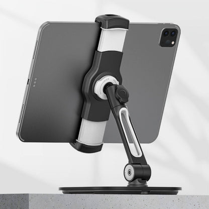 Universal Tablet & Smartphone Holder - 360° Rotation for Desk & Travel