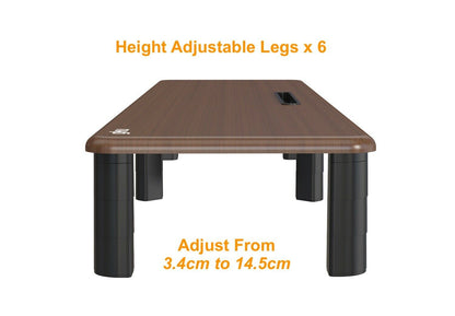 GKU Monitor Riser Stand Height Adjustable Extra Large Monitor Stand