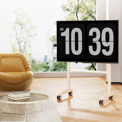 Cream Art Mobile TV Stand Trolley 32-86 inch