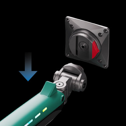 GREEN RGB LIGHT Gaming Monitor Arm for Flat/Ultrawide/Curved Mount k5