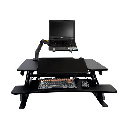 Sit Stand Desk Adjustable Riser Ergonomic Work Station 890x522mm GSD06B