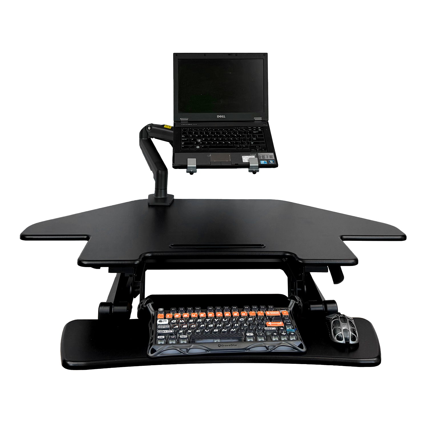 Sit Stand Desk Adjustable Riser Ergonomic Work Station Corner 1000x600mm GLD07T