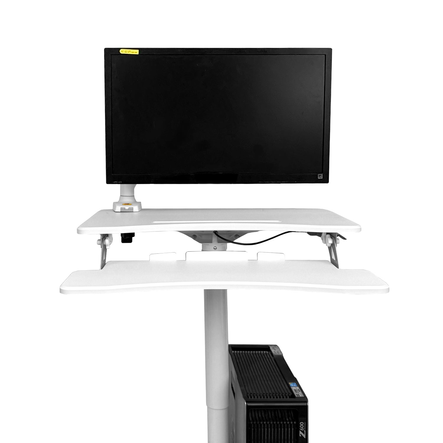 Mobile WHEELY Sit Stand Desk Work Station 710mm FDS108