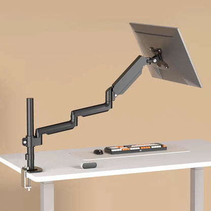 Extra Long Single Monitor Gas Spring Desk Mount Arm Full Motion Adjustable Stand 785mm