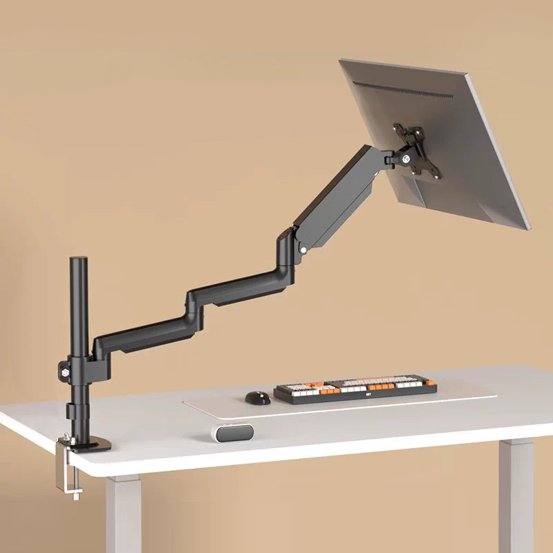 Extra Long Single Monitor Gas Spring Desk Mount Arm Full Motion Adjustable Stand 785mm