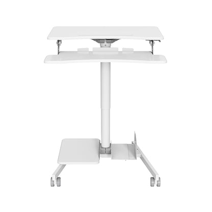 Mobile WHEELY Sit Stand Desk Folding 710mm FDS108