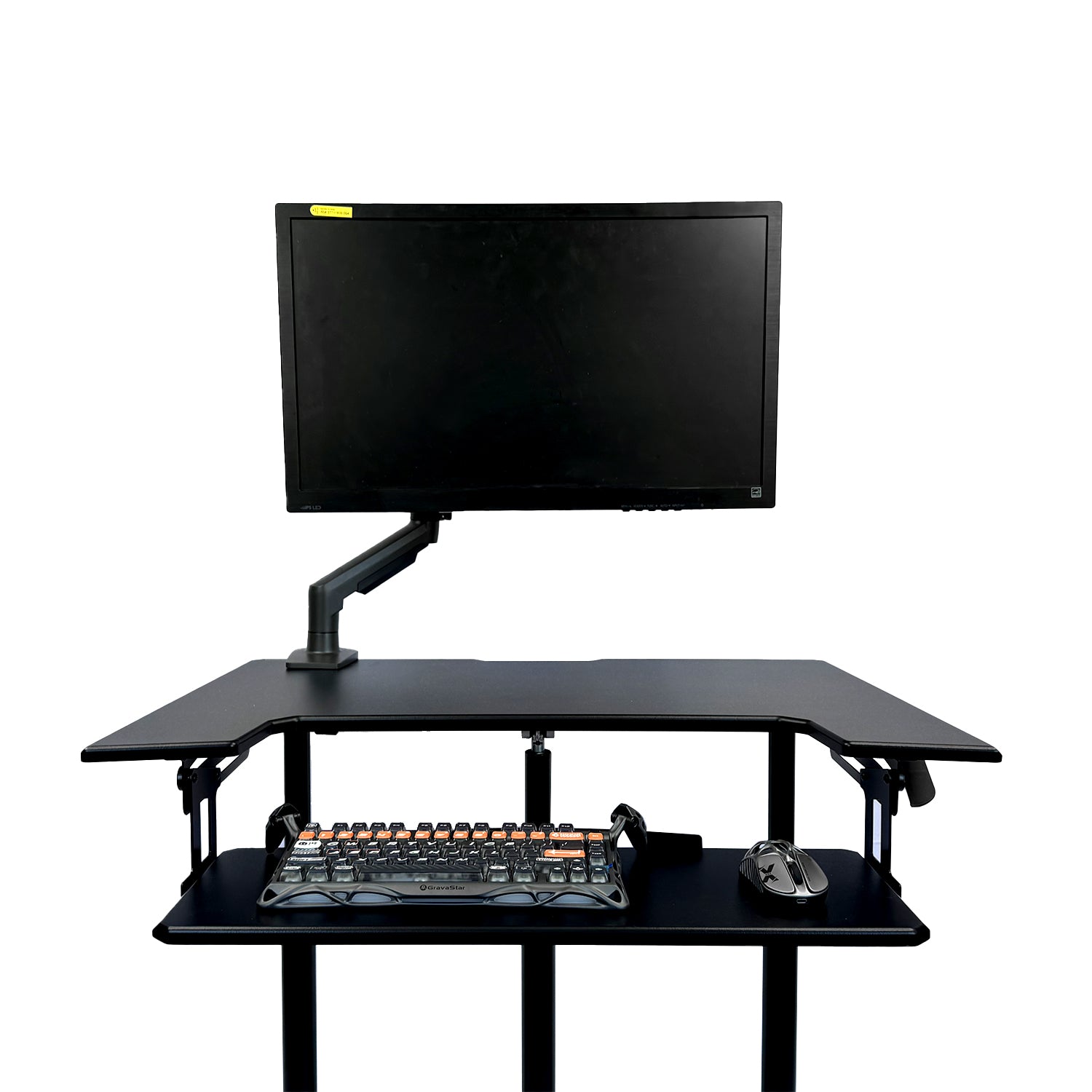 ONLINE Mobile WHEELY Sit Stand Desk Work Station 899X564MM FDS301