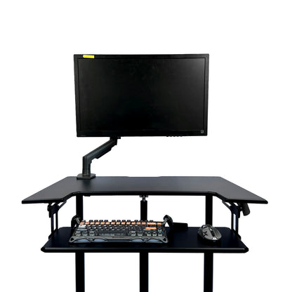 ONLINE Mobile WHEELY Sit Stand Desk Work Station 899X564MM FDS301